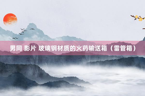 男同 影片 玻璃钢材质的火药输送箱（雷管箱）