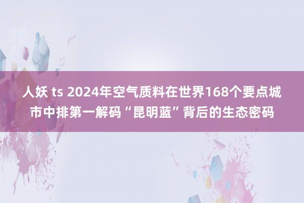 人妖 ts 2024年空气质料在世界168个要点城市中排第一解码“昆明蓝”背后的生态密码