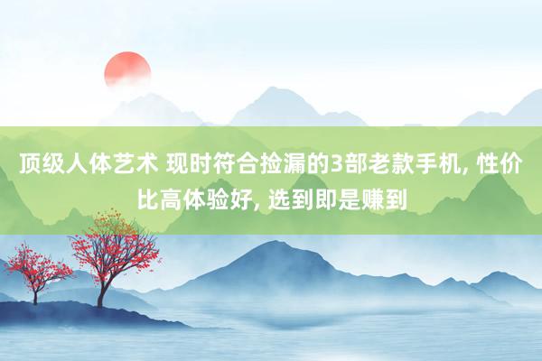 顶级人体艺术 现时符合捡漏的3部老款手机, 性价比高体验好, 选到即是赚到